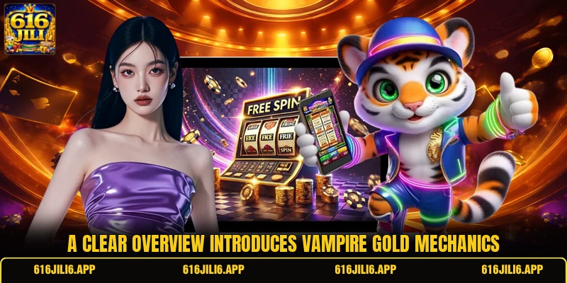 A clear overview introduces Vampire Gold mechanics