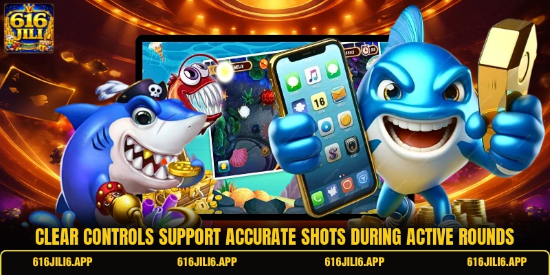 Clear controls support accurate shots during active rounds