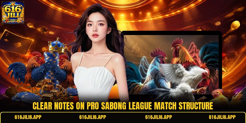 Clear notes on pro sabong league match structure