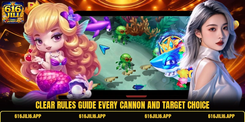 Clear rules guide every cannon and target choice