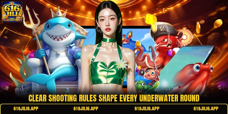 Clear shooting rules shape every underwater round
