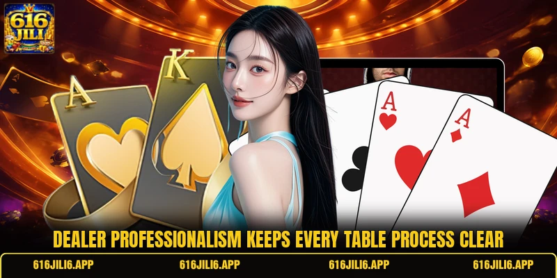 Dealer professionalism keeps every table process clear