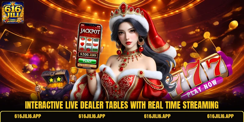 Interactive live dealer tables with real time streaming