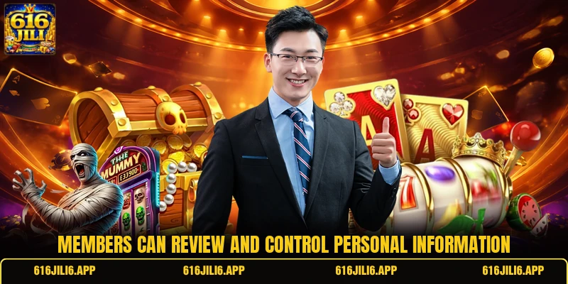 Members can review and control personal information