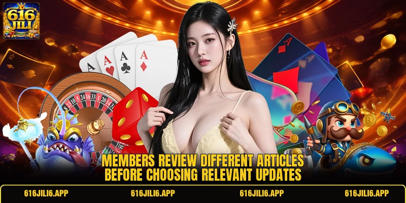 Members review different articles before choosing relevant updates Members review different articles before choosing relevant updates