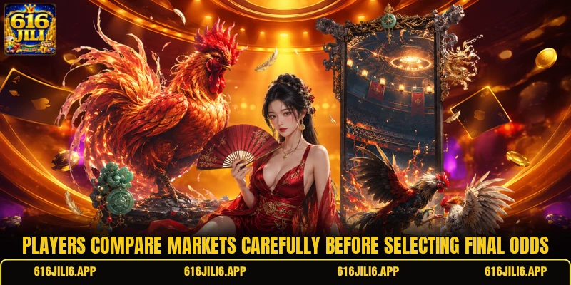 Players compare markets carefully before selecting final odds Players compare markets carefully before selecting final odds