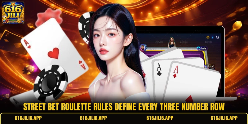 Street bet roulette rules define every three number row