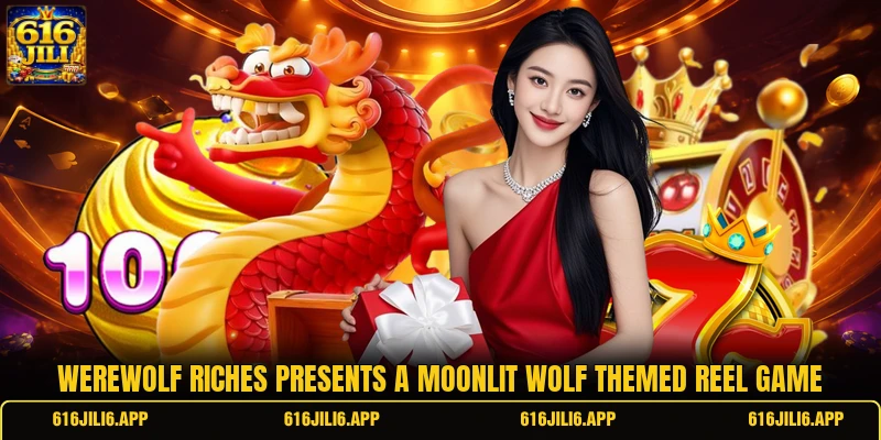 Werewolf Riches presents a moonlit wolf themed reel game